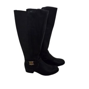 Tommy Hilfiger Black Over the Knee Riding Boots Women's Size 6